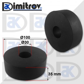 Гумен тампон Ø 30 x Ø100 x 35 mm